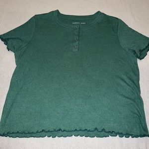 American eagle green ribbed top
